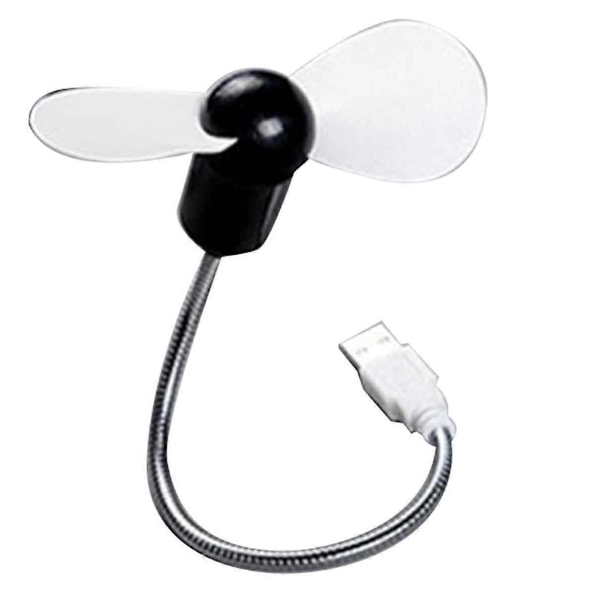 Flexible Portable Mini Small USB Fan Summer Cooler for Laptop Notebook PC Computer (White)