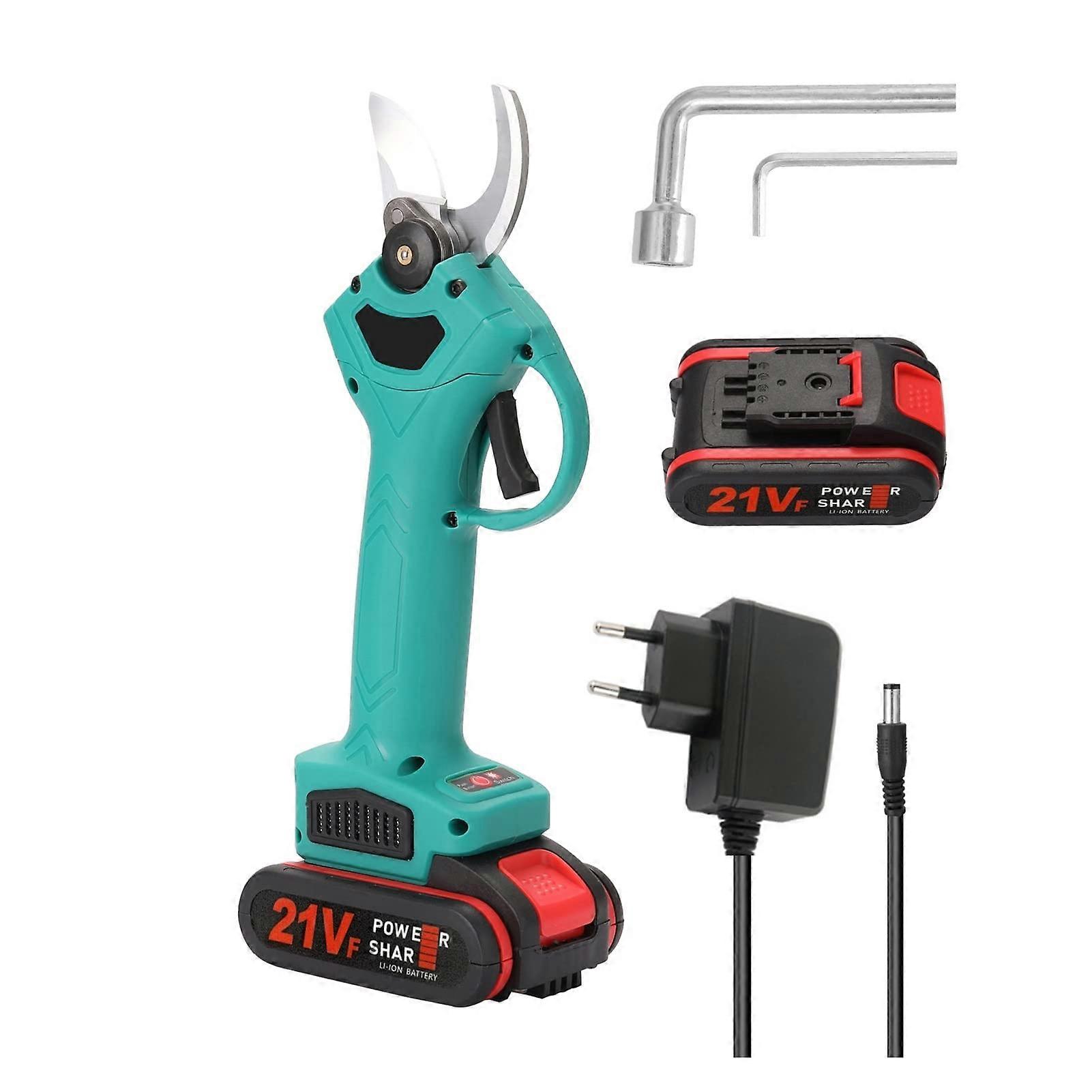Tree Pruner, Electric Pruner, Cordless Pruning Shears Efficient Fruit Tree Bonsai Pruning Branches Cutter(Blauw) (AAA)