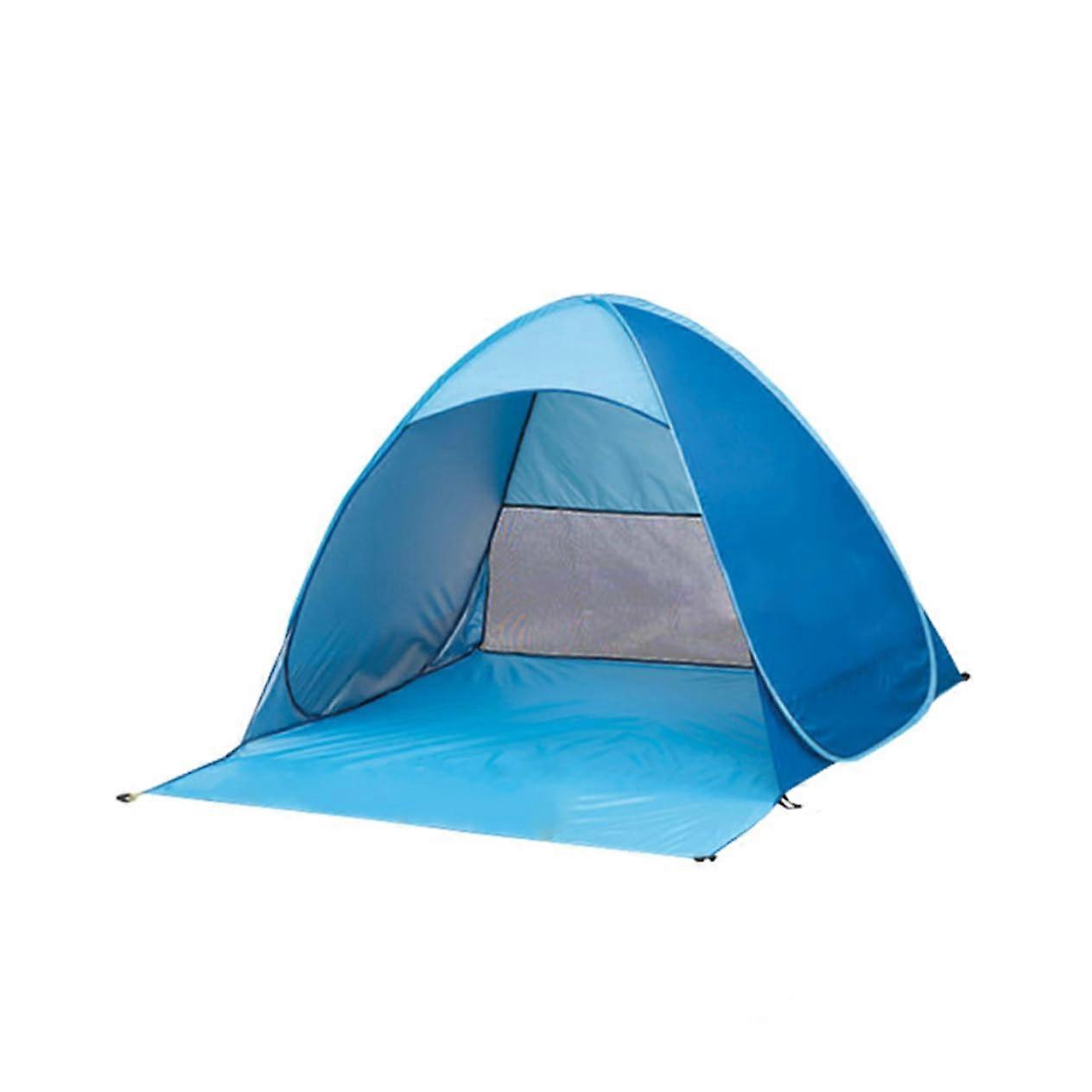 Automatic beach tent with, portable popup for camping and beach activities, windproof, easy to use for outdoor activities.