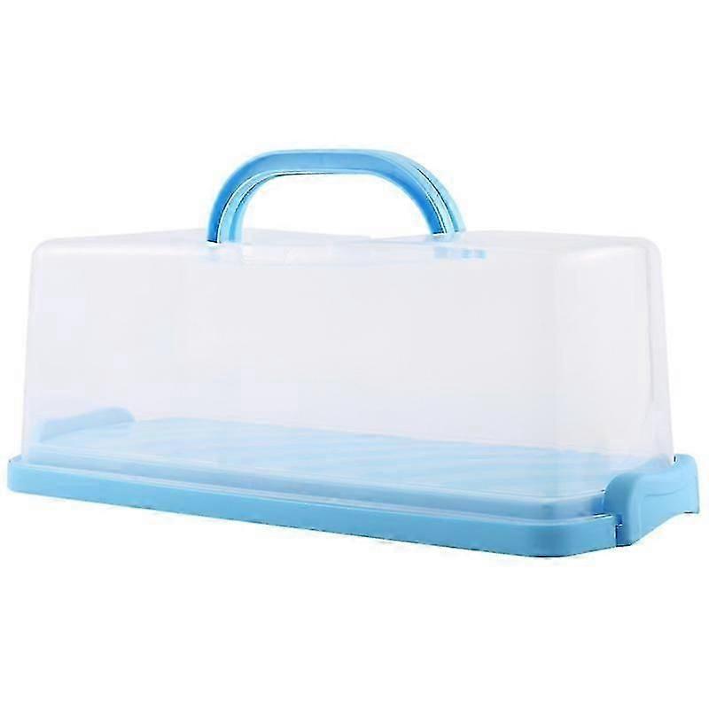 Portable Bread Box with Handle Loaf Cake Container Plastic
