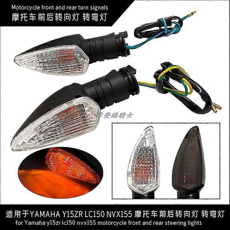 Front and rear motorcycle turn signal indicator for compatible models