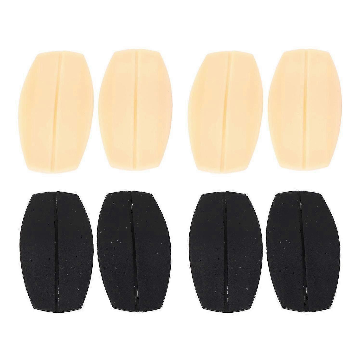 4 Pairs Shoulder Cushion Holder Women Underwear Non Slip Pad Soft Silicone Bra Strap Pads Black and