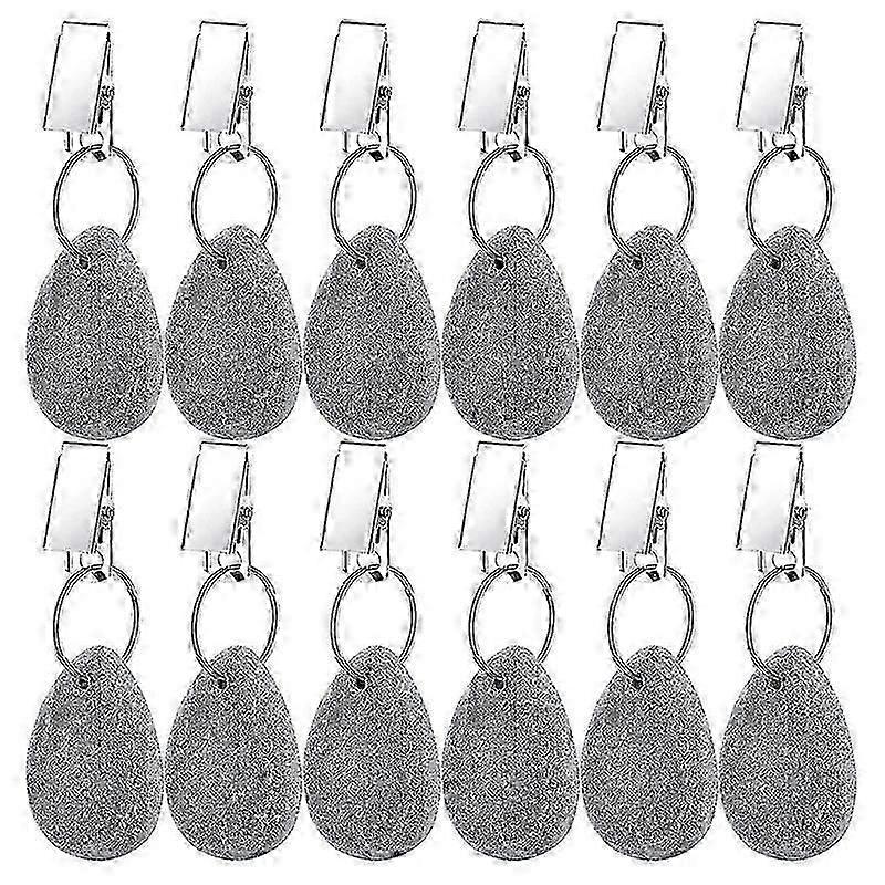 12 Pieces Tablecloth Weights Tablecloth Pendant Teardrop Shape Table Cover Weights Stone Table Weigh