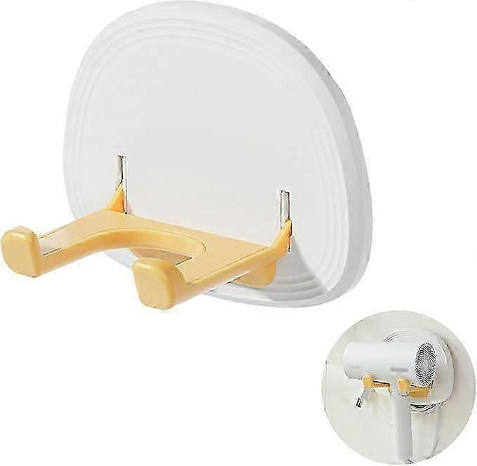 حامل مجفف الشعر ، حامل مجفف شعر مثبت على الحائط قابل للطي ، حامل مجفف شعر غير مثقب ، ملصق تخزين مجفف شعر ، حامل مجفف شعر للاستحمام