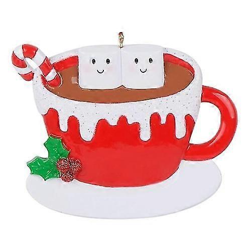 2 Stück Weihnachtsharz Ornamente Weihnachtsbaum Anhänger