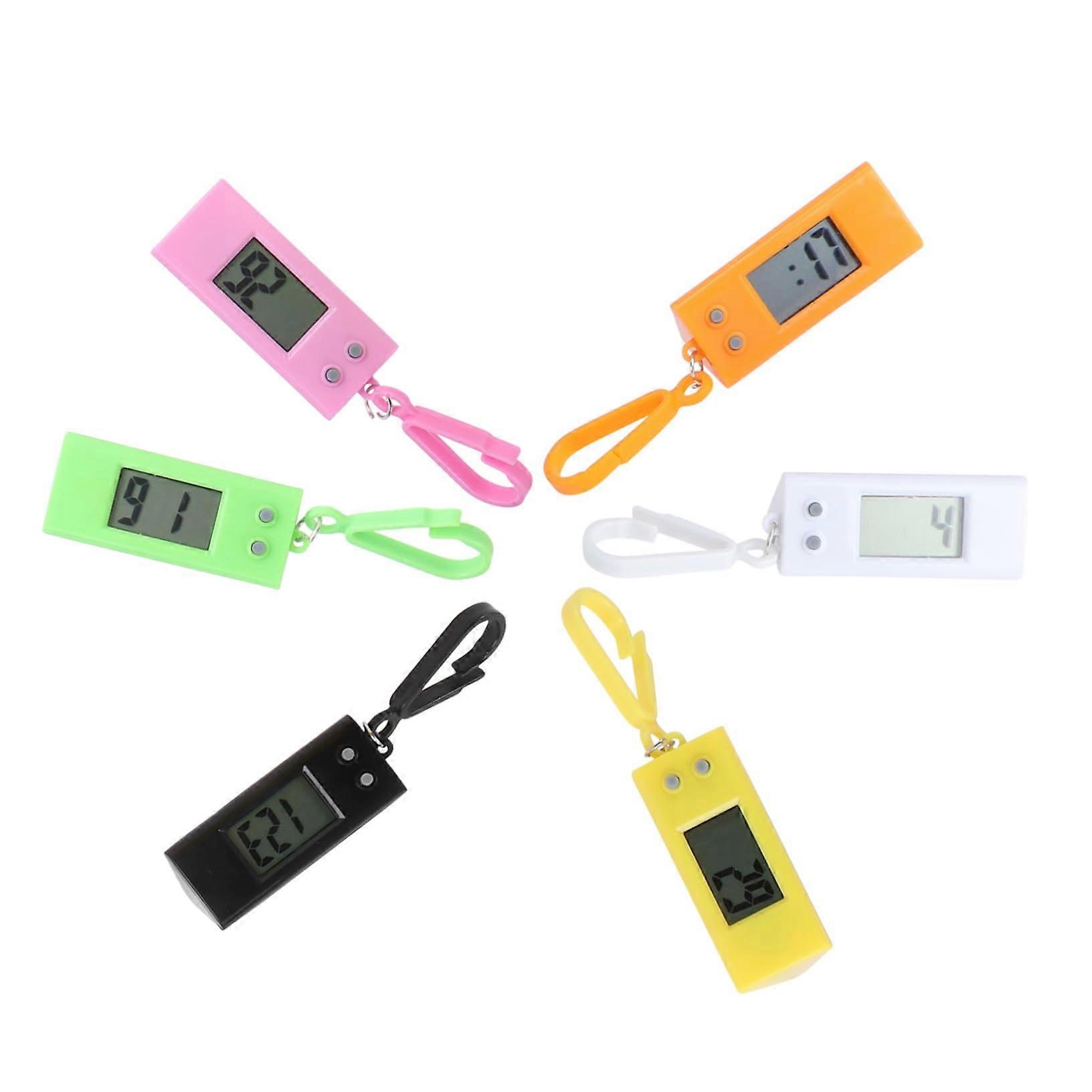 "Electronic Pocket Watch Keychain for Learning Clocks with Dial, Random Colors for Easy Hanging - Style 1"