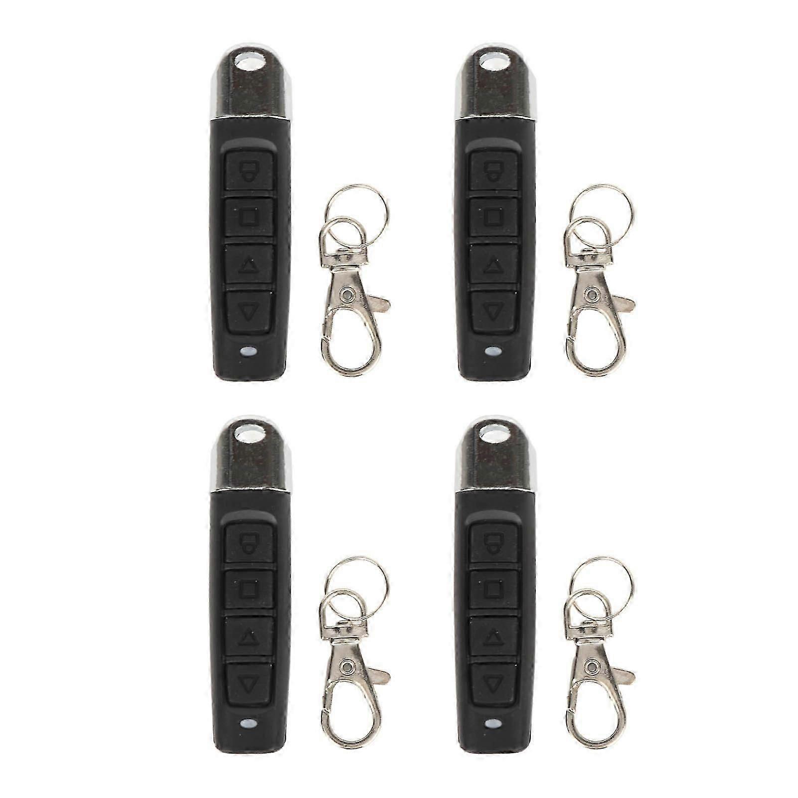 4PCS Cloning Remote Control Key Fob 433MHz 4 Channel Electric Garage Door Remote Control for Automobile