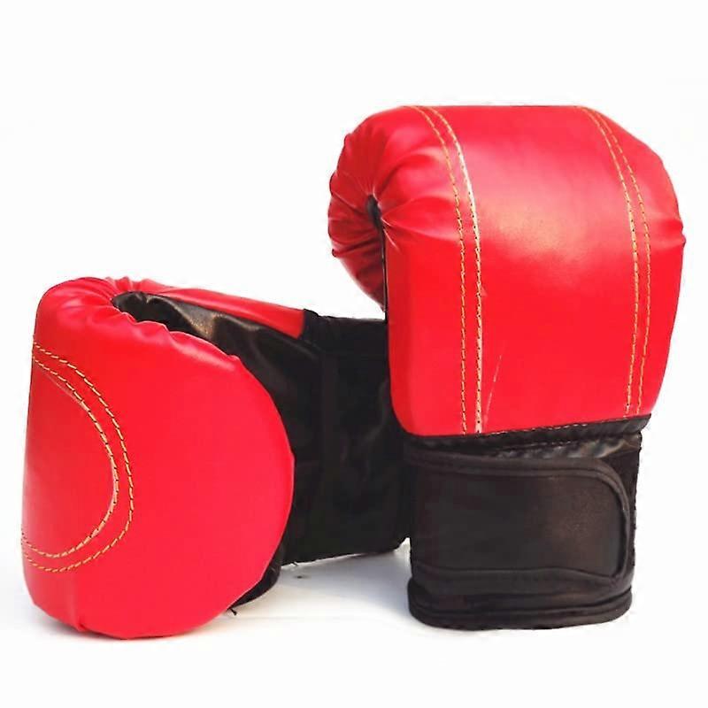 Boxing Training Gloves, Taekwondo Sparring Gloves, Muay Thai Heavy Bag Training, Red Color, Universal Size