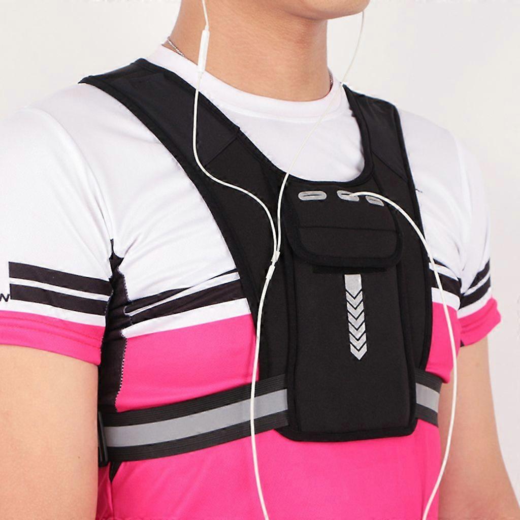 Running vest adjustable universal multifunctional reflective running vest cycling equipment