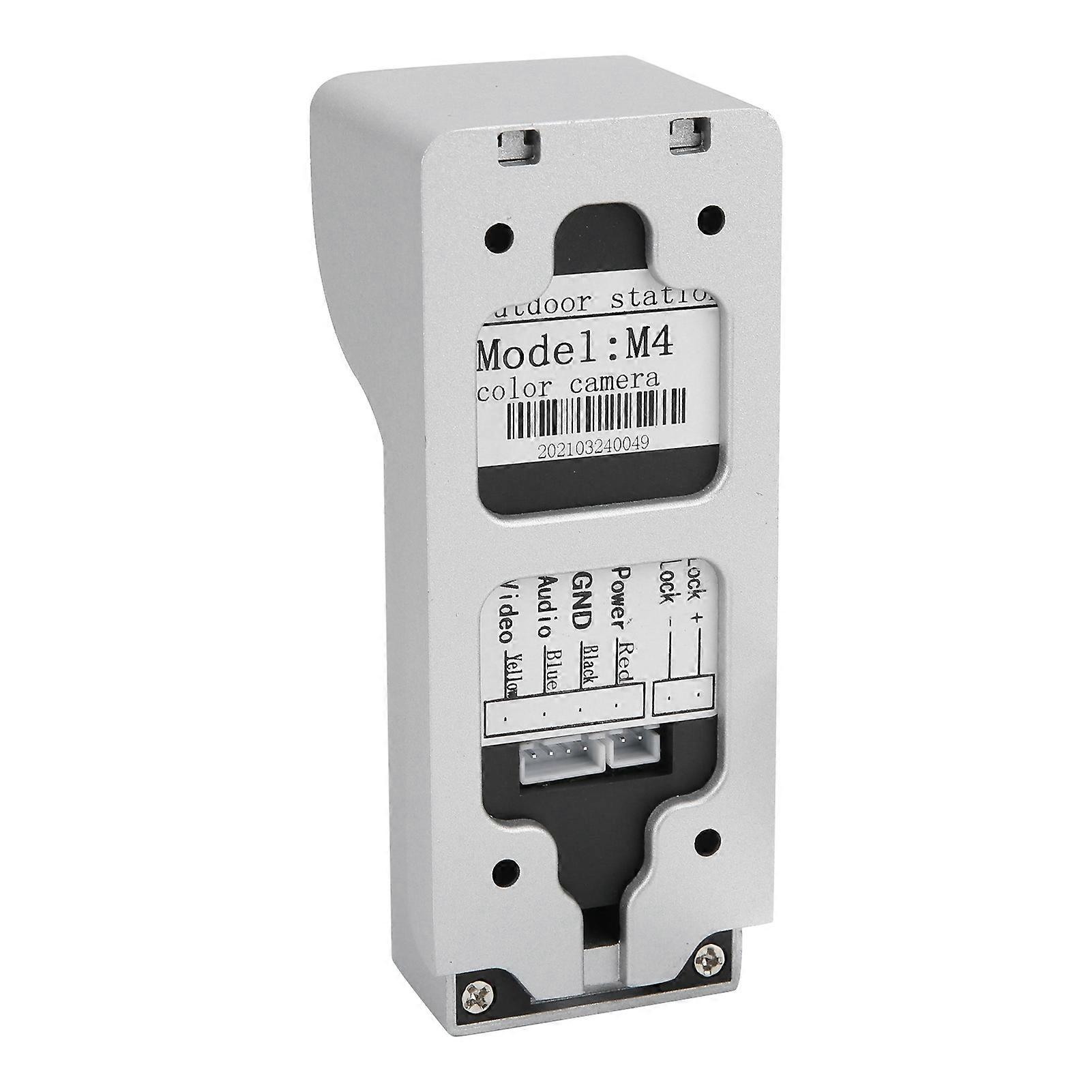 Video Doorbell 7in TFT LCD Intercom Doorphone Wired Wifi Remote Unlocking Monitor Night Vision 100‑240VUS Plug