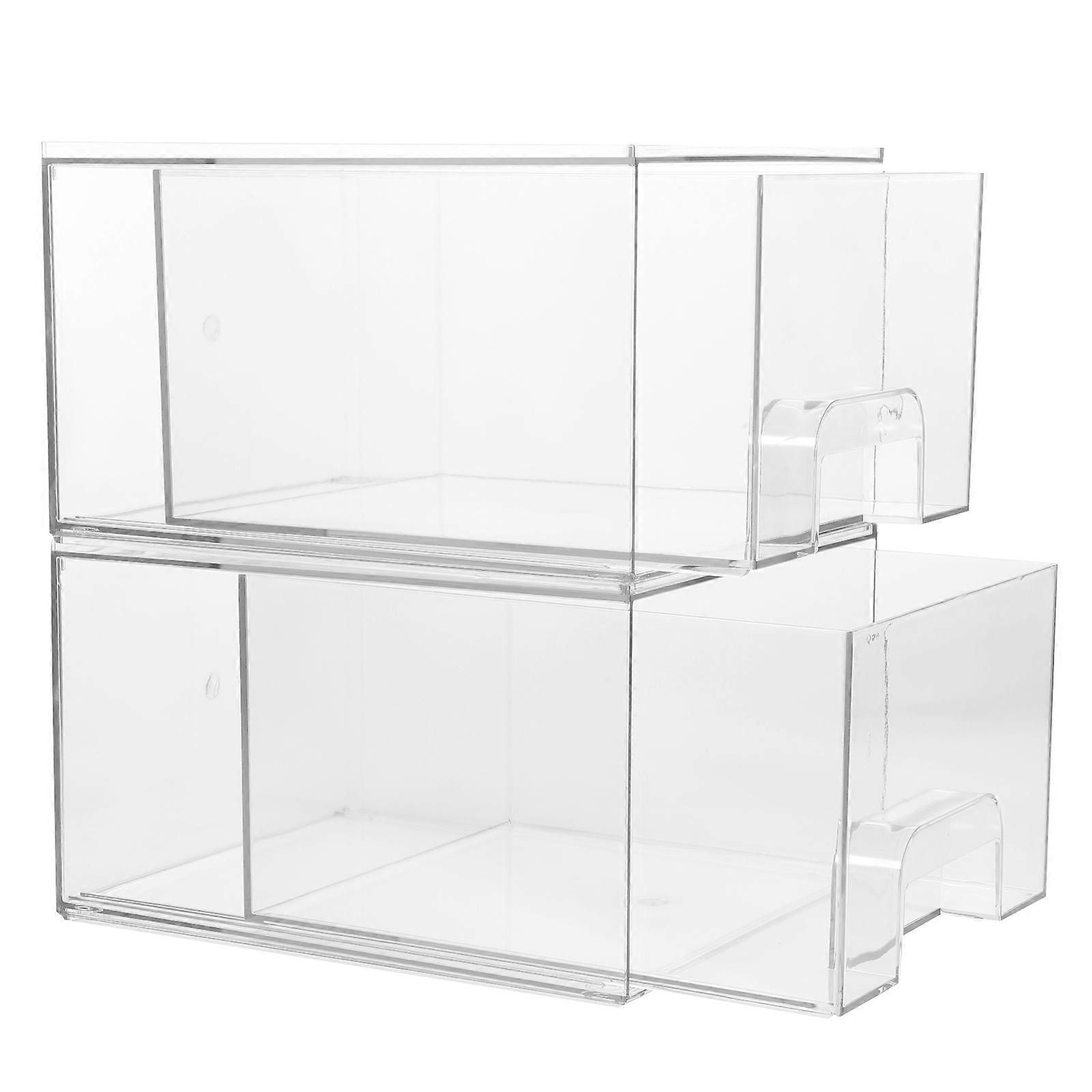 Beauty Organizer Drawer Style Cosmetic to Use Space- .1X18.9X15.3CM 2Set