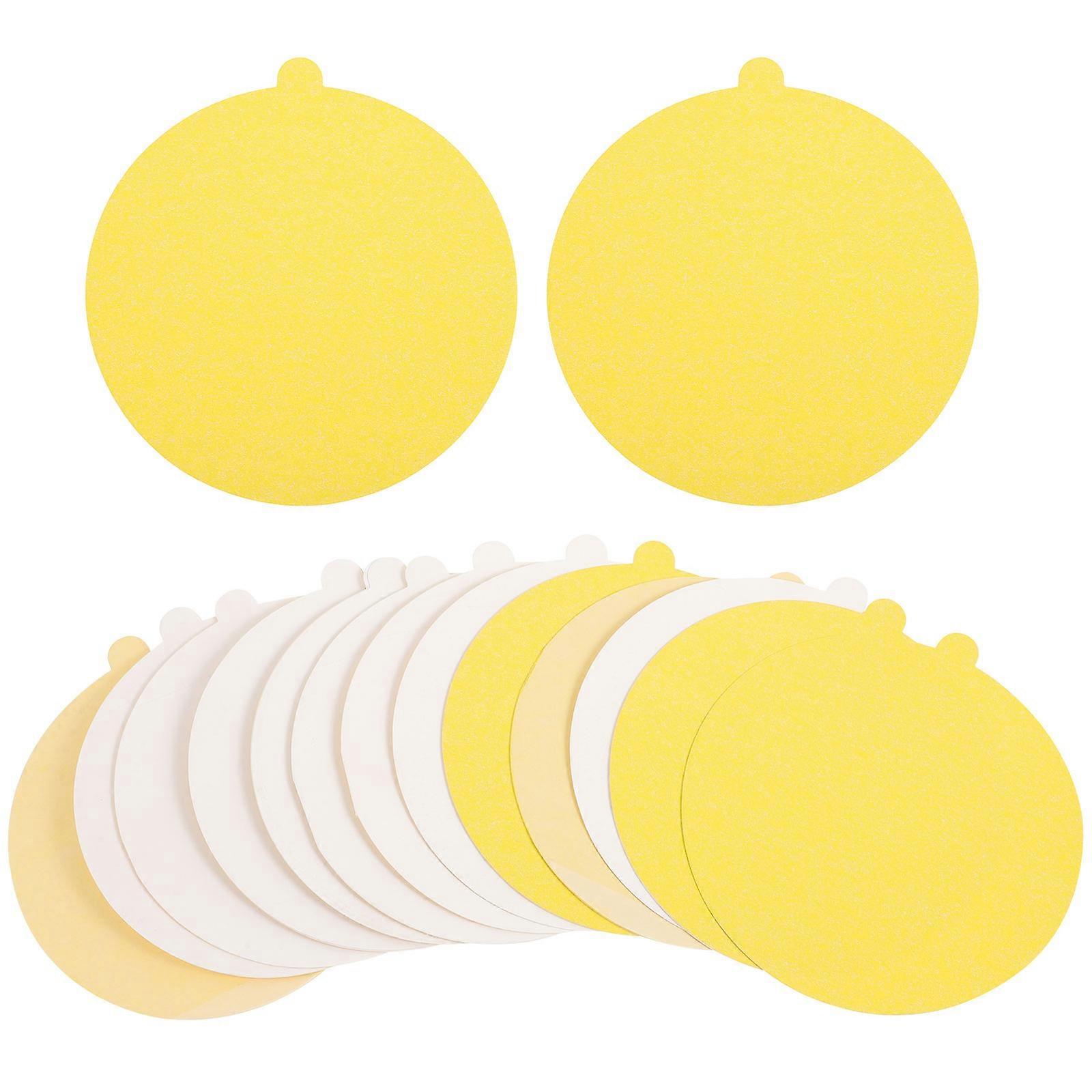Insect Sticky Traps Mosquito Killing Yellow Round Garden 24Pack