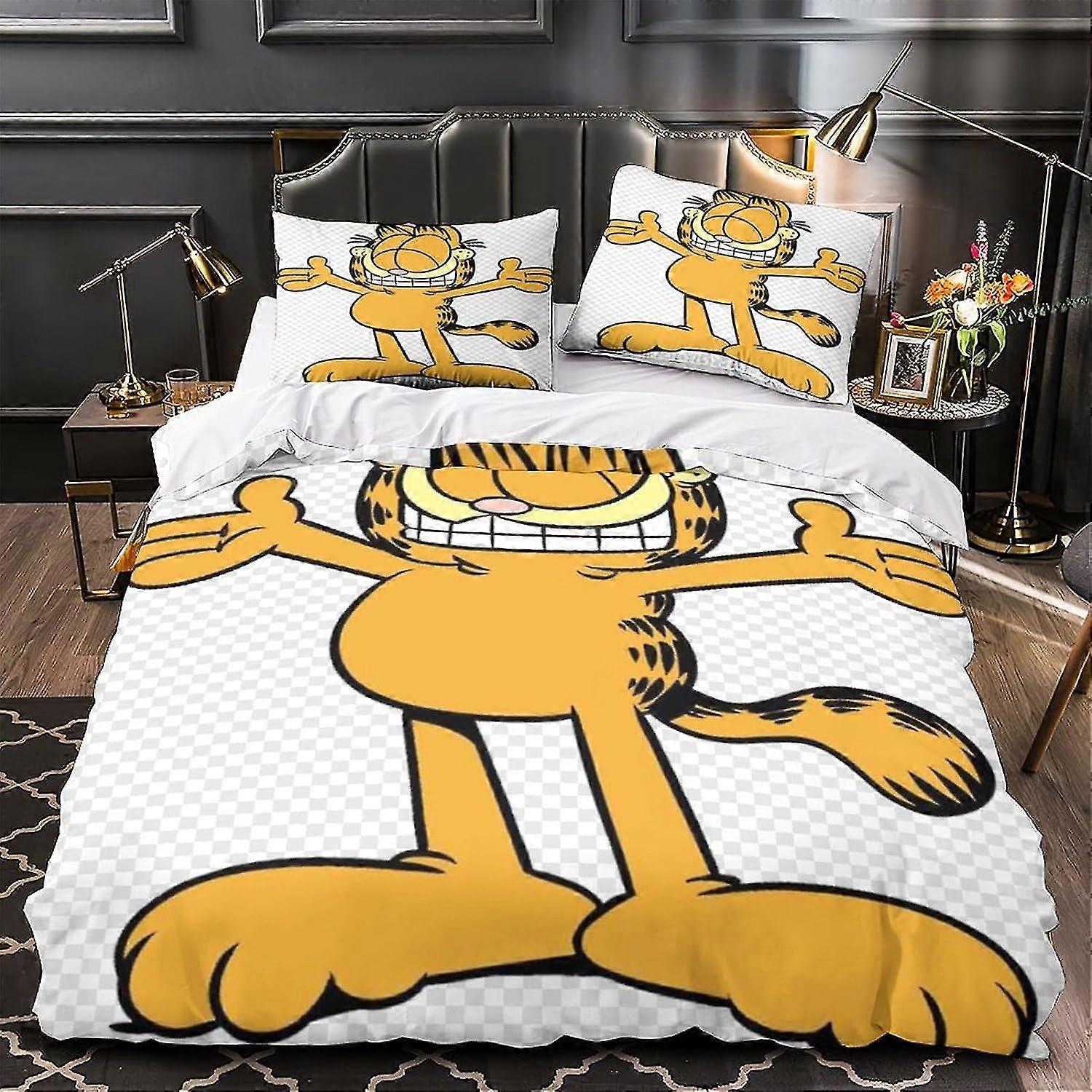 Conjunto de capa de edredão de personagens de anime Conjunto de capa de edredão de cama 3D - Capa de edredão de microfibra macia com conjunto de fronha