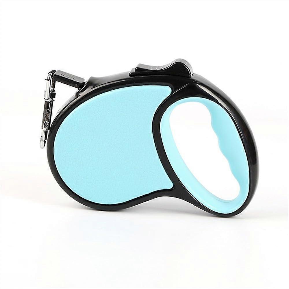 Retractable dog leash, 5m for small to medium dogs (Light Blue)