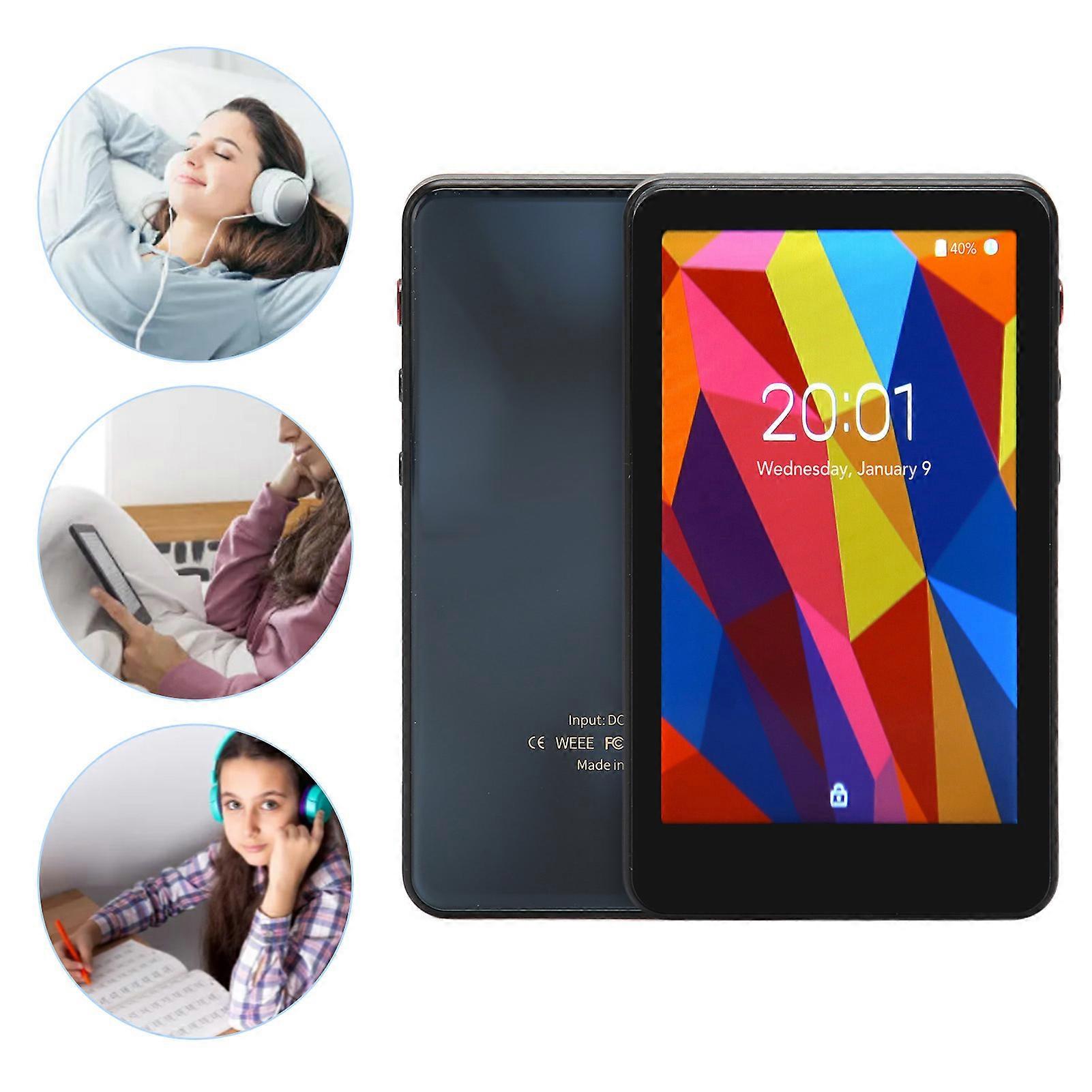 3.97in MP4 Recorder Full Touch HD Screen Octa Core Bluetooth WiFi FM Music Player with 64GB Memory Card for Listen