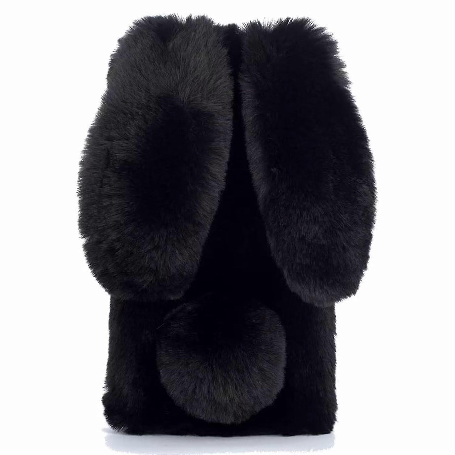 Nadoli Rabbit Fur Case for Honor Magic 6 Lite, Warm Fluffy Plush Protective