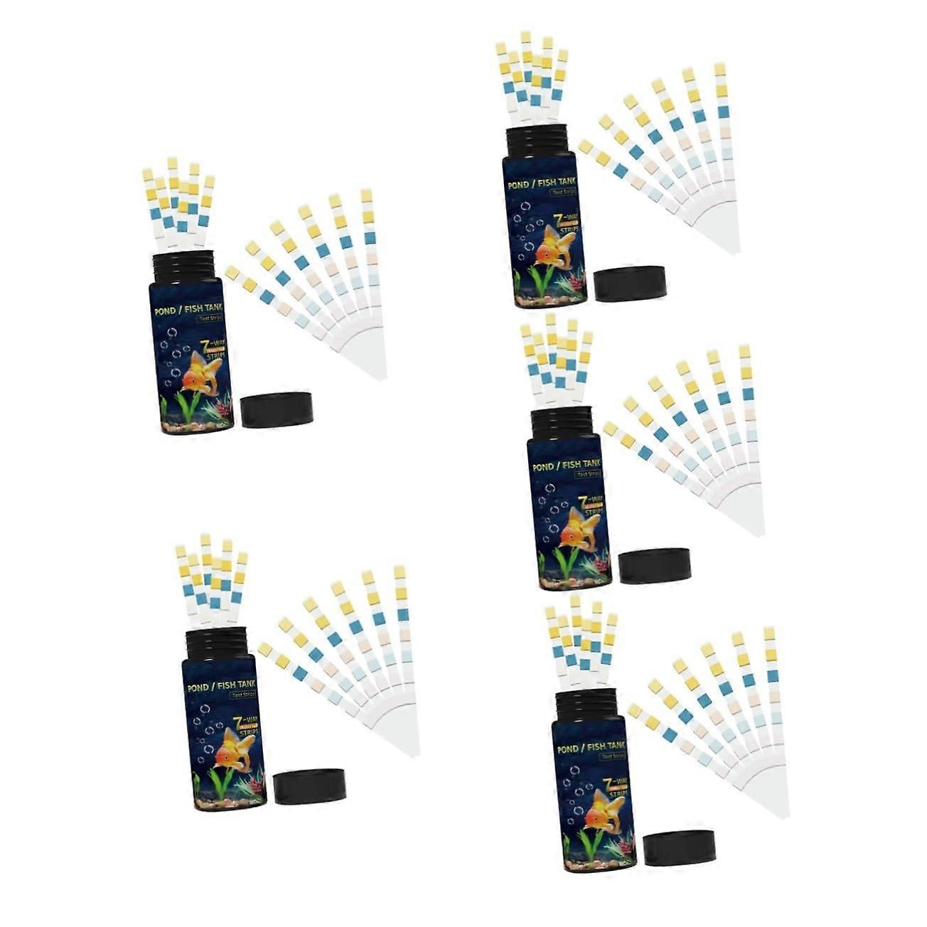 Test Strips For Water Quality Water Hardness Test Strips PVC 50 Pieces Per Pack 5 Packs Aquarium Water Test Kit