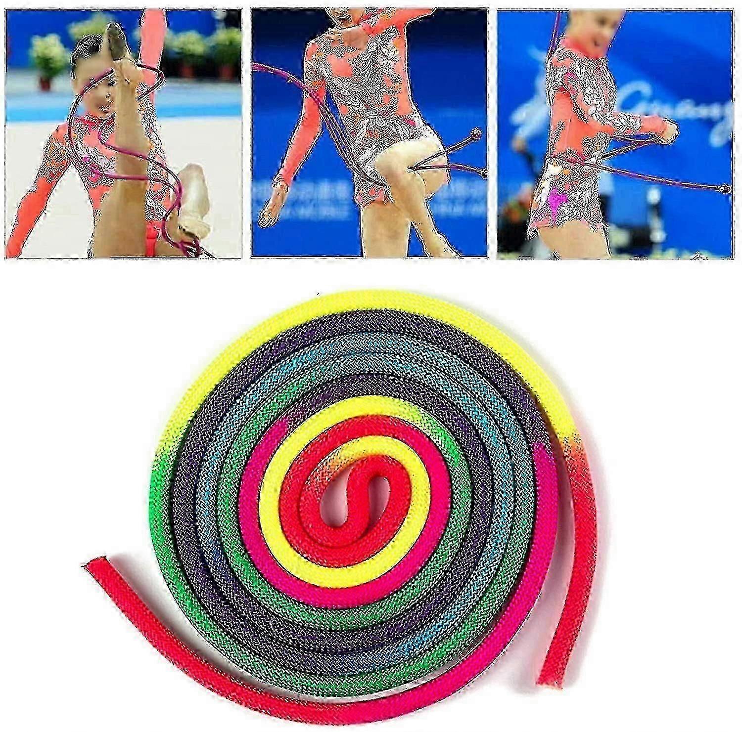 体操ロープダンスストリーマー体操ロープ体操ロープ体操ロープレインボーカラーロープ