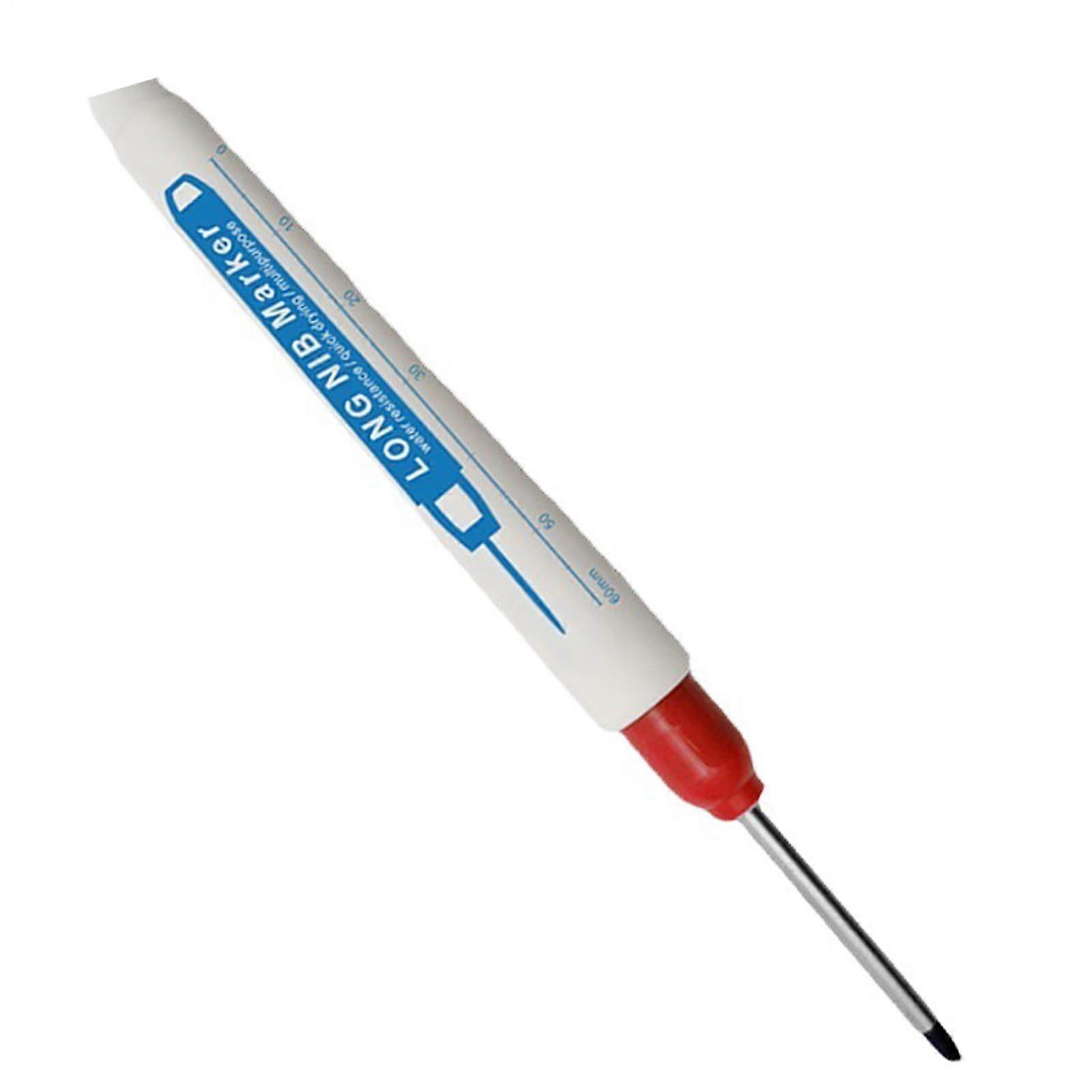 Deep Hole Marker Pens 30 Mm Long Nose, Waterproof Long Nib, Quick Drying Deep Hole Long Nib Scriber For Woodwork