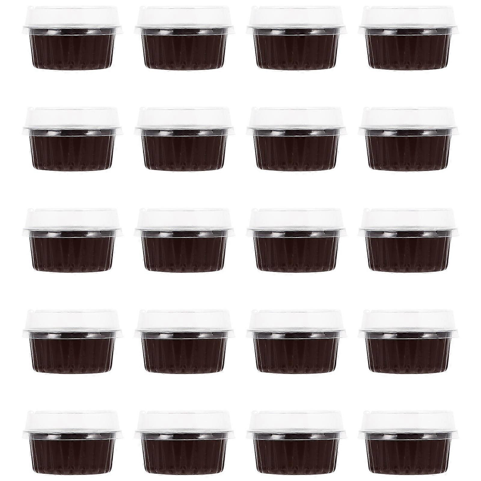 20 Sets Coffee Aluminum Foil Pudding Baking Cups for Kitchen Use HighTemperature Resistant