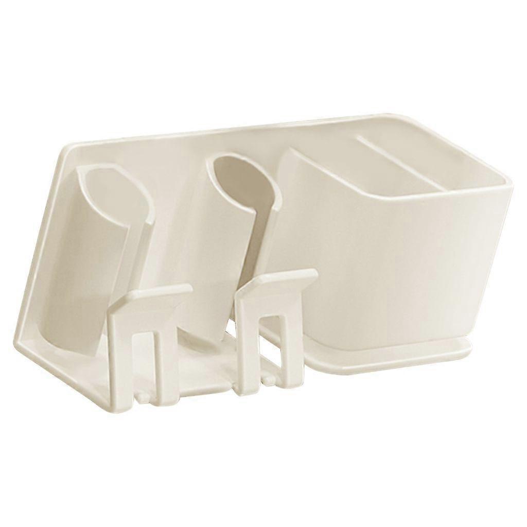 Toothbrush Stand with Cups Wall Mounted Toothpaste Stand Bathroom Accessories