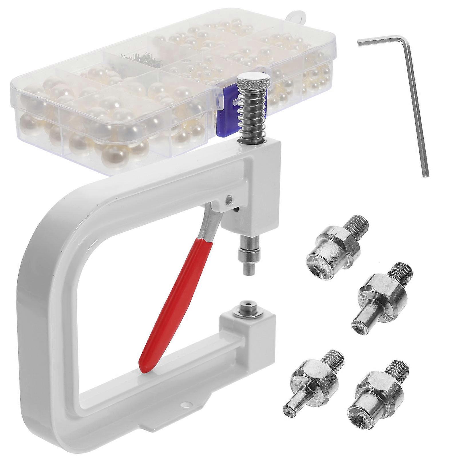 Pearl Setting Machine with ABS Rubber Iron Material for DIY Use Assorted Color 1 Set