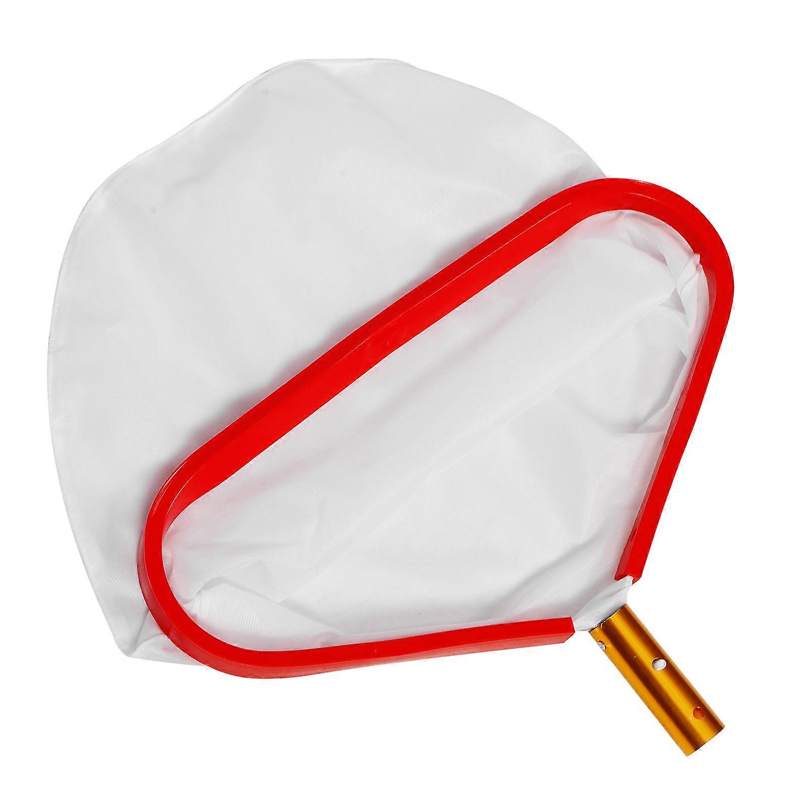 Pool Leaf Skimmer Net Red Fiberglass Nylon for Pool Cleaning with Effortless Scooping