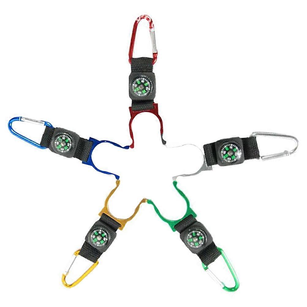 Waterbottle Holder Clip Shape Portable Scratch-resistant Secure Attachment for Camping Hiking 5Pack