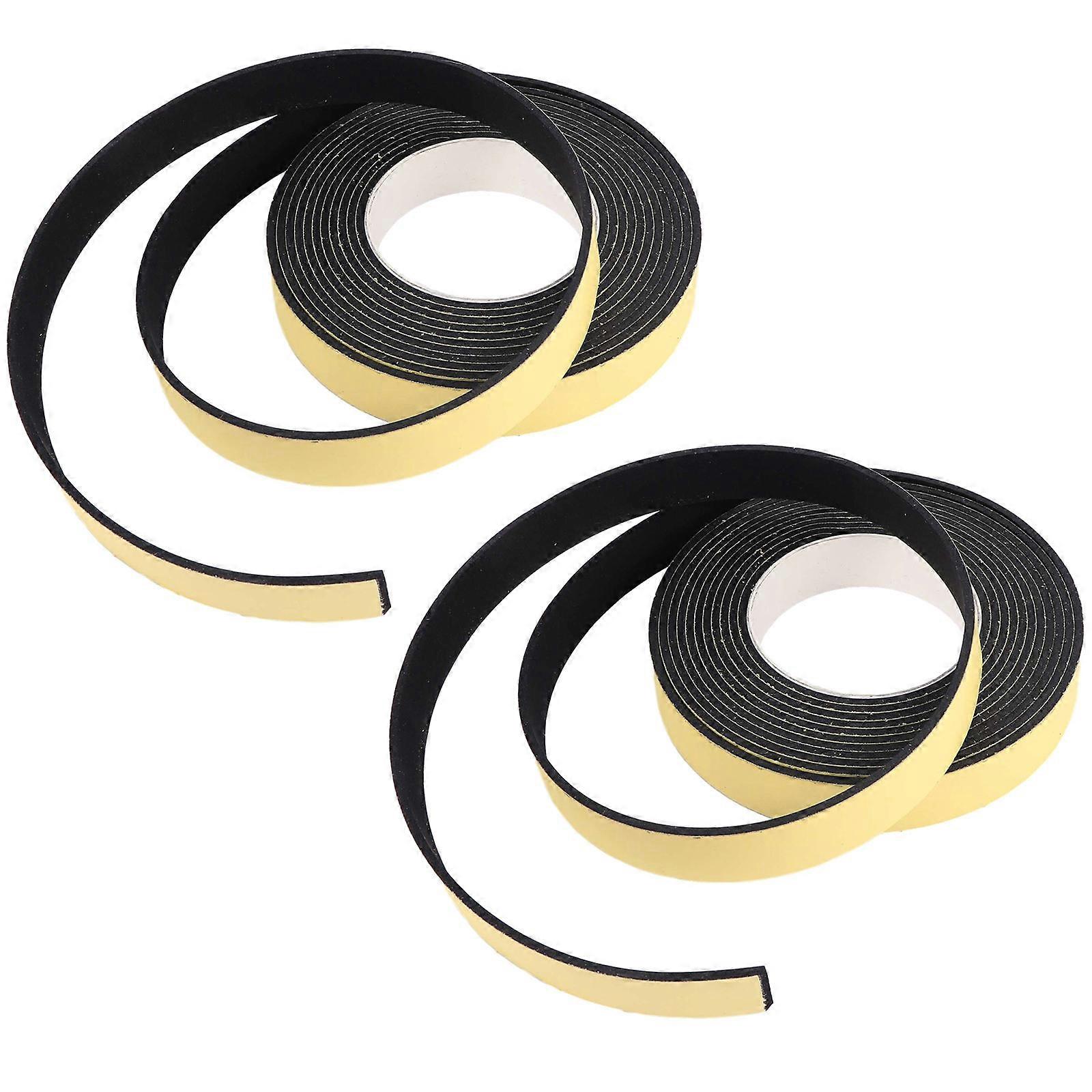 Sponge Sealing Tape for Doors & Windows – Noise Reducing, Shockproof, Adhesive Stripping, Easy Cut & Apply, Thick & Wide, 2pcs Set