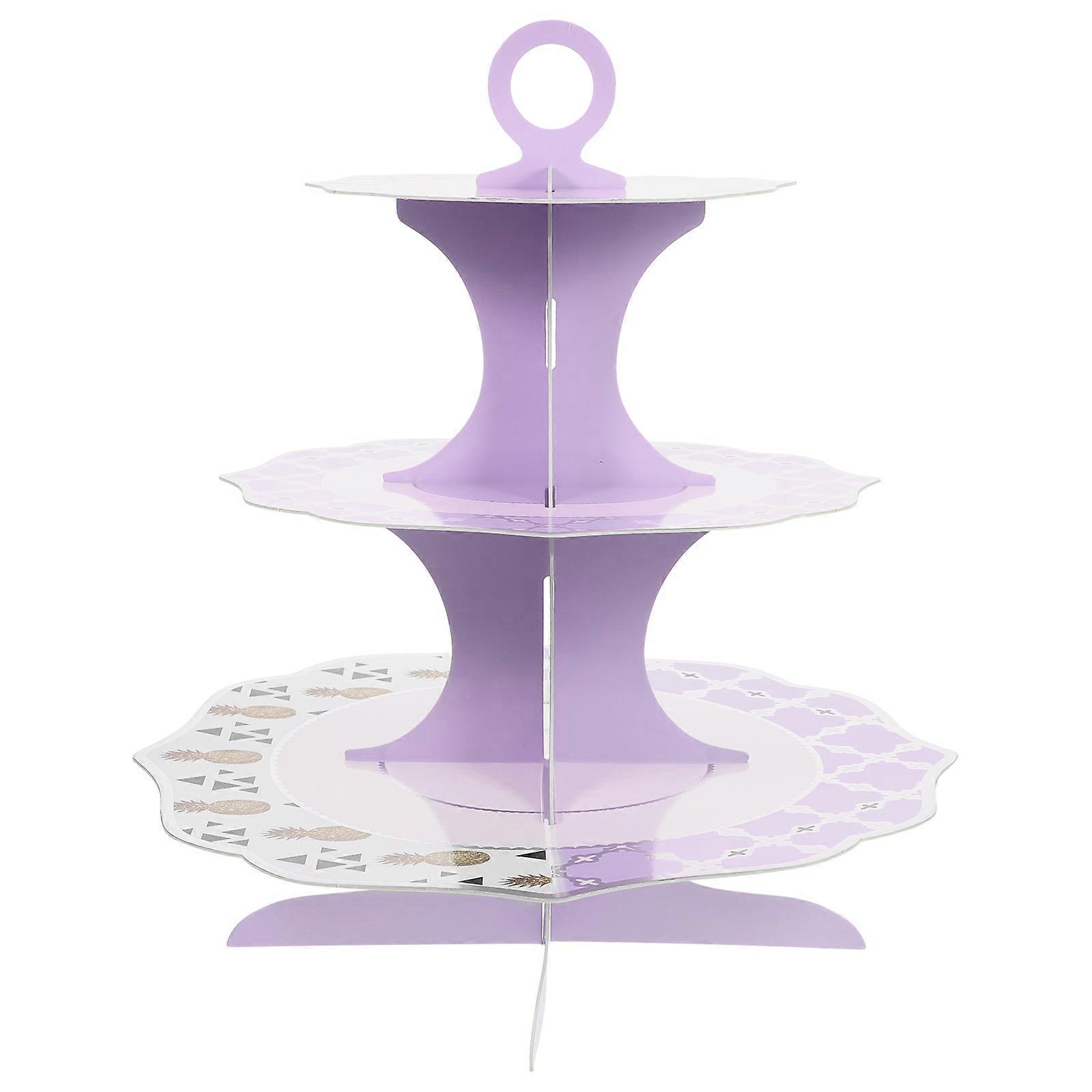 Tiered Cupcake Stand Paper Cake Holder 30X30CM Storage For Restaurants 1Set