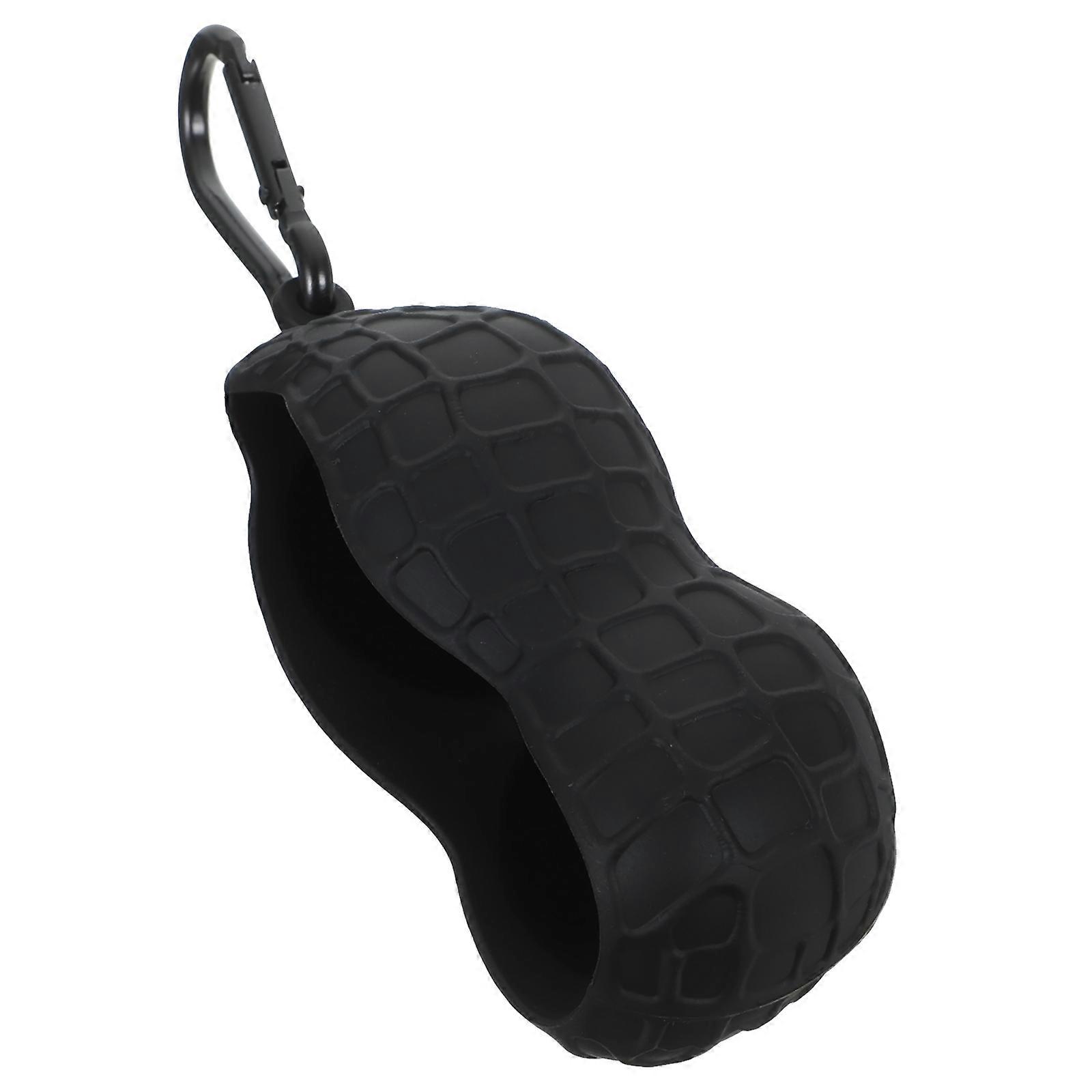 Elastic Golf Ball Holder with Carabiner Ergonomic Silicone Sleeve for Easy Carrying and Belt Attachment