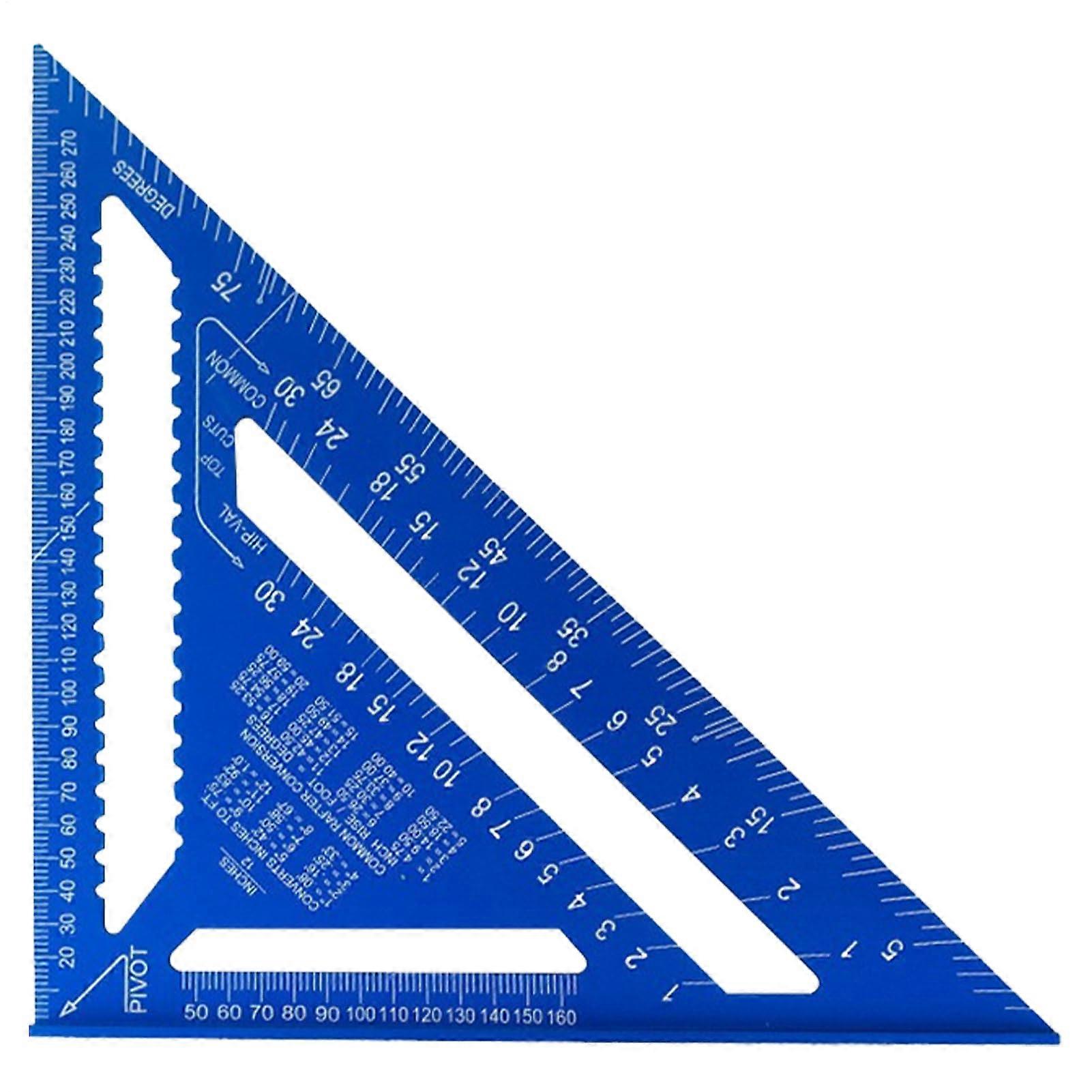 Triangular Metal Ruler Metric Scale for Engineering Aluminum Alloy Tool