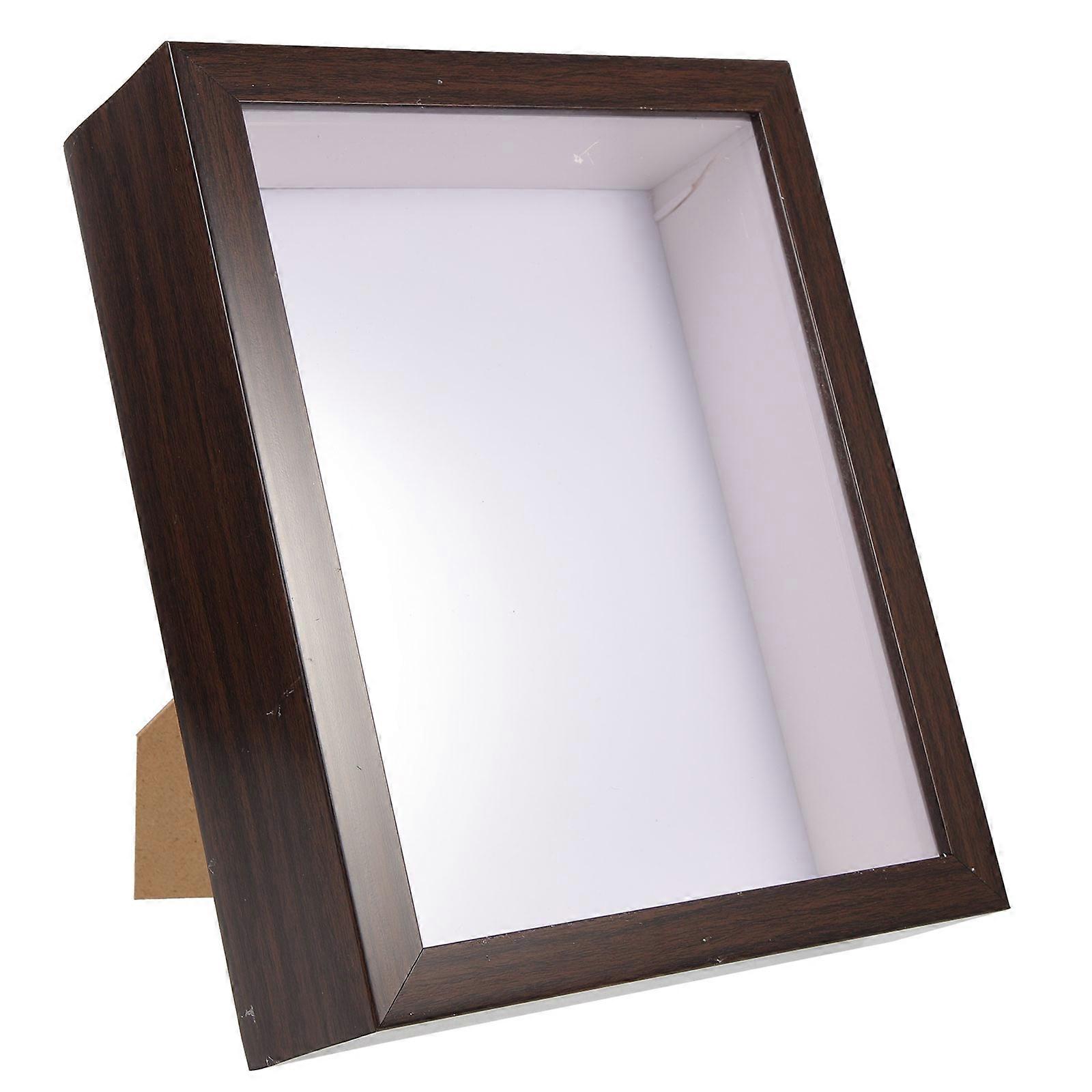 Vintage Coffee Photo Frame for Storage Strong and Plastic Desktop Ornament 7x9 Inches
