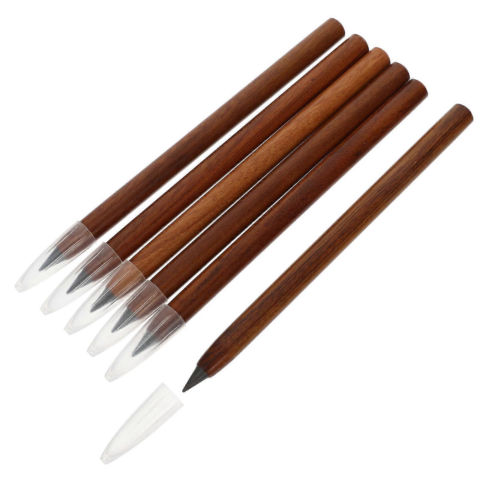 6pcs Inkless Everlasting Wooden Pencils for Students, Non Sharpening Drawing Tool, Ergonomic Design for Sketching and Calligraphy, Lightweight