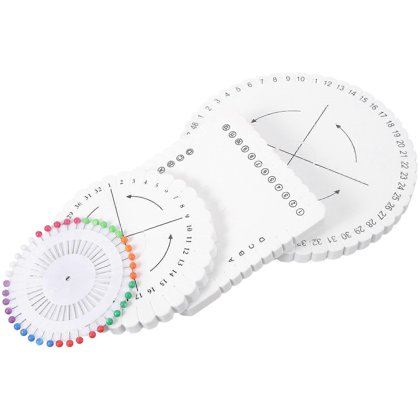 Braiding Tool 1 Set Braiding Disk With Pin For Craft Enthusiasts 15X15cm Assorted Color Durable Design