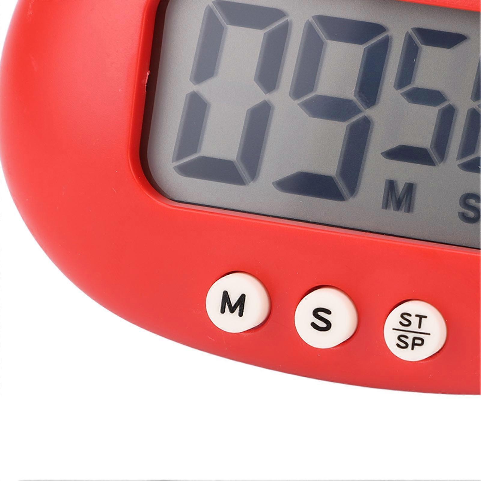 Kids Digital Timer with Loud Alarm Cute Tomato Magnetic Electronic Countdown Timer for Learning and Kitchen Cooking
