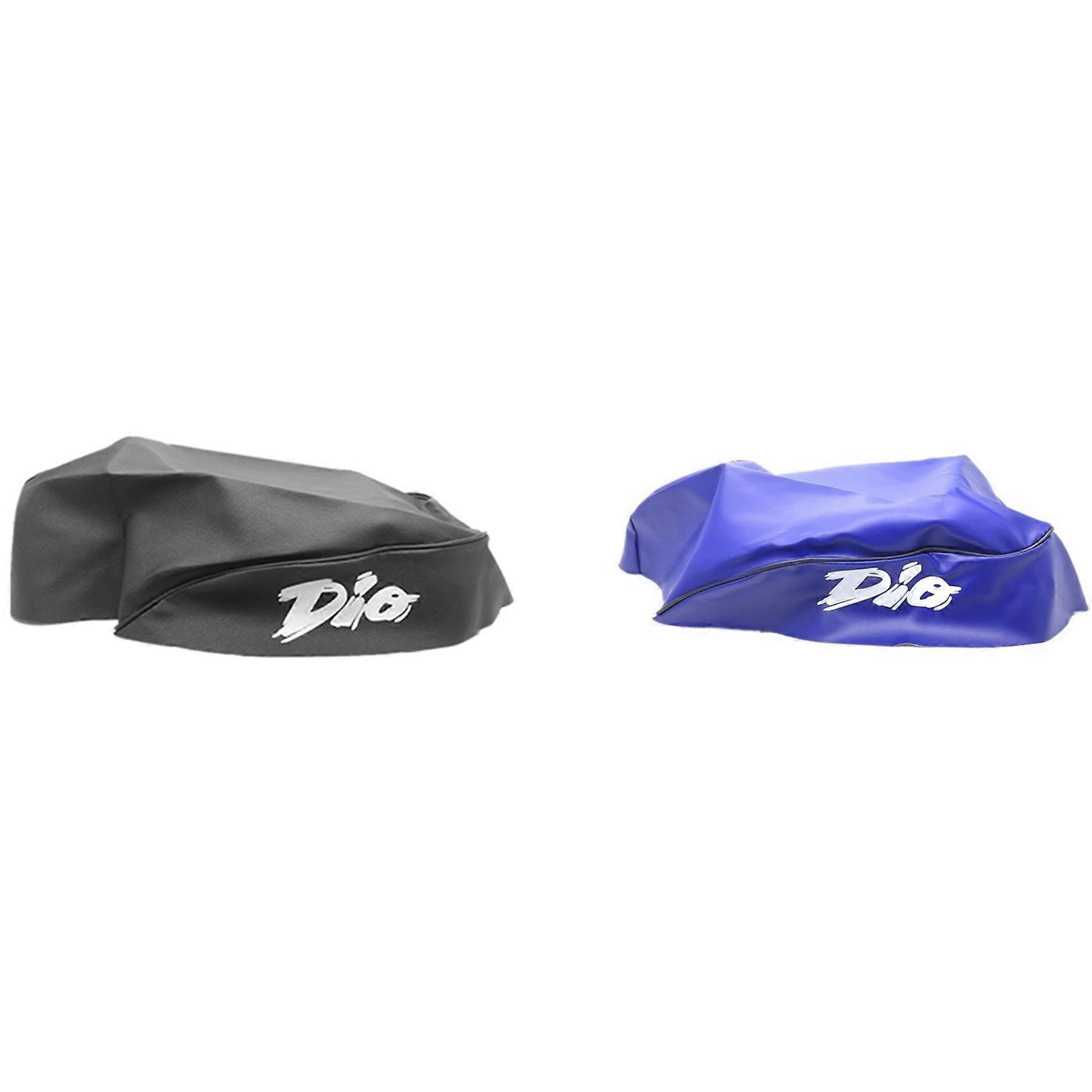 2 Pcs Motorcycle Seat Cover Imitation Leather Seat Cover for AF27/AF28 Motorcycle Modification, Blac