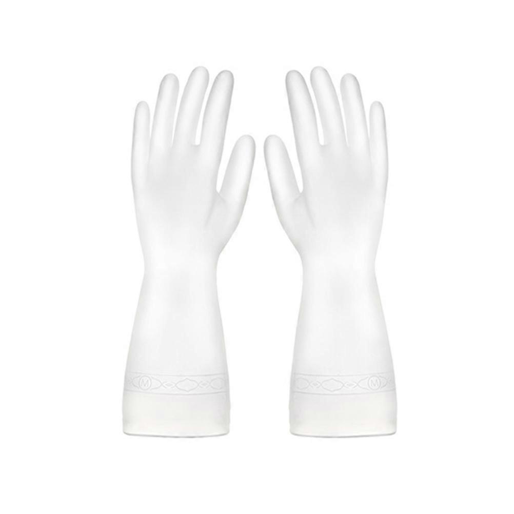 Reusable Transparent PVC Kitchen Gloves for Cleaning and Dishwashing Protect Hands Comfortable to Wear