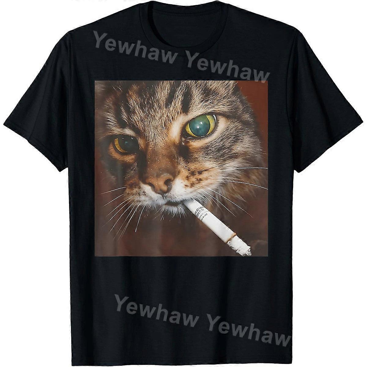 cat cigarette shirt Funny Meme Cat Smoking Cat Lovers Men Women T-Shirt Our apparel is designed to be a staple in any urban wardrobe Kitten Needs A Fucking Cigarette