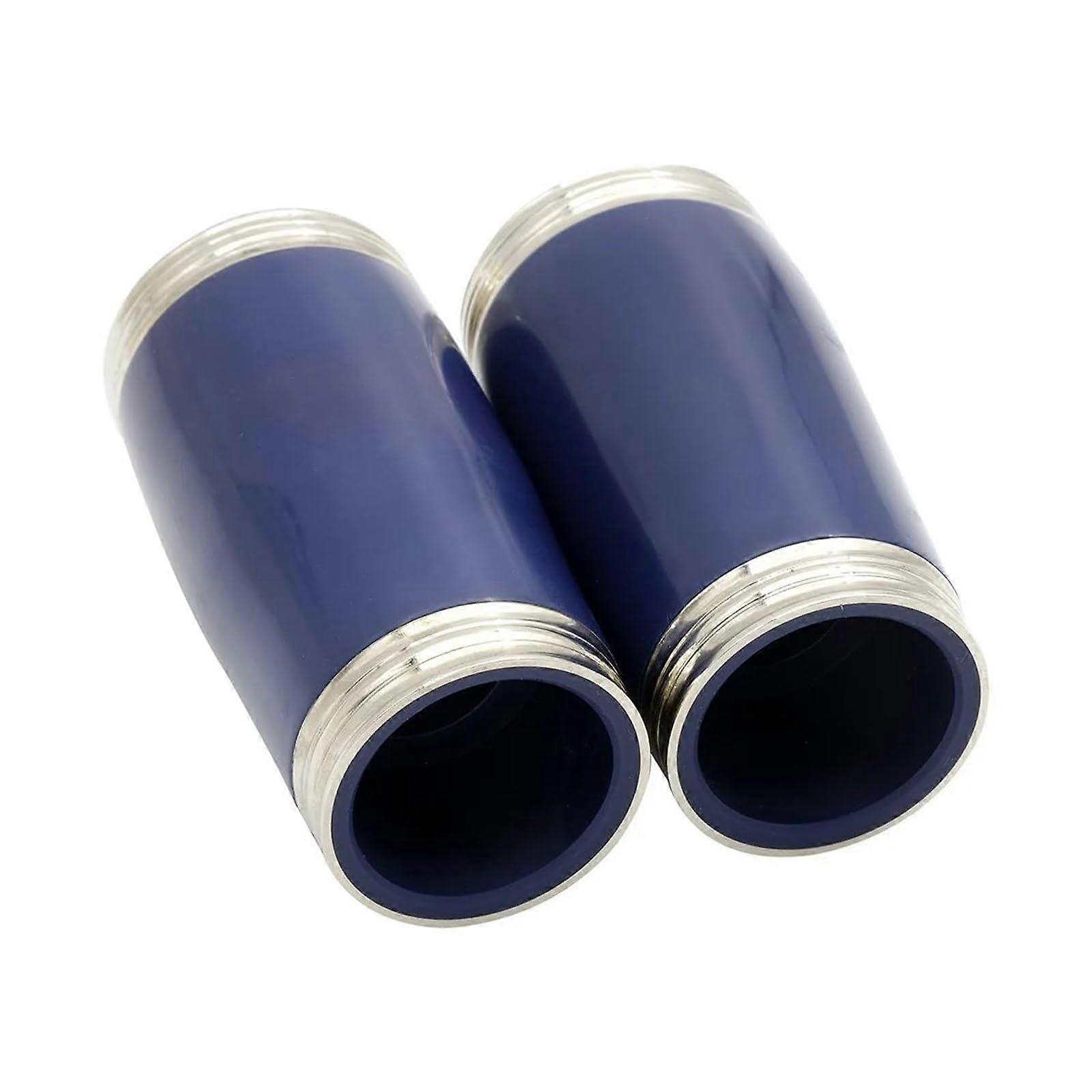 Professional Clarinet Accessories Dark Blue ABS Clarinet Tube with Silver Metal Edge for Wind Instrument Tuning