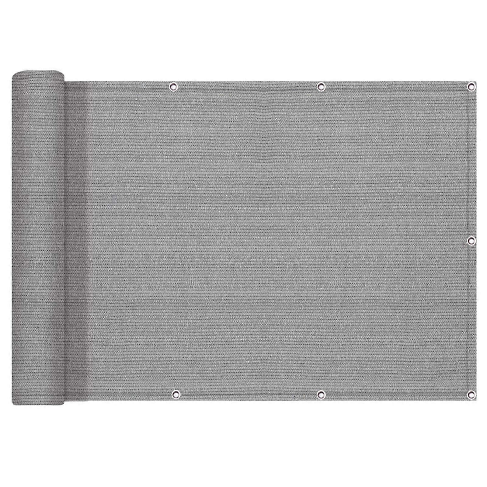 Outdoor privacy screen, 1.5m height, UV protection, with buttonholes, gray, 110 x 150 cm Grey 110x150cm