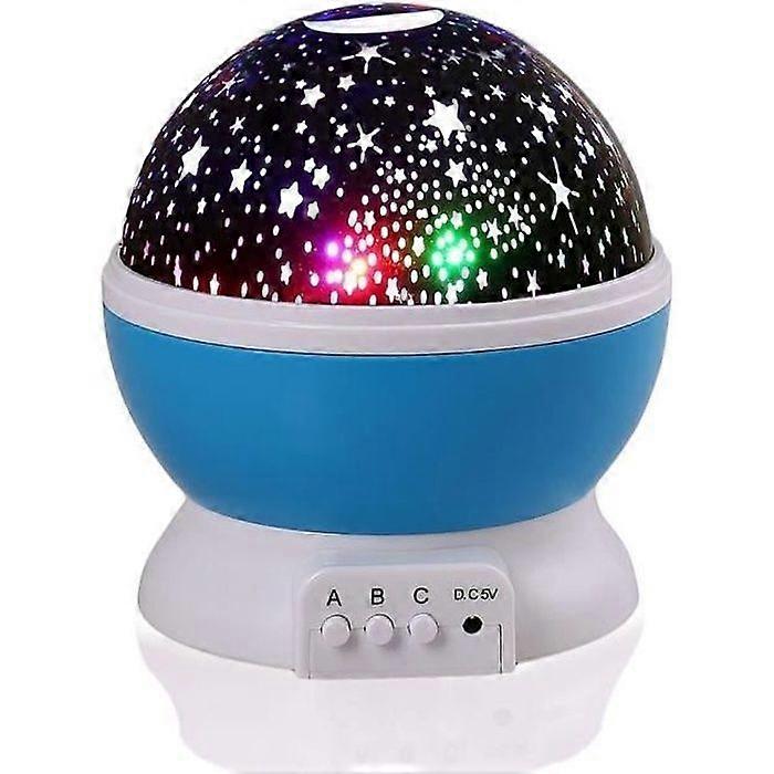 4 Colors LED Star Projector Auto Rotating 360 Degree Projection
