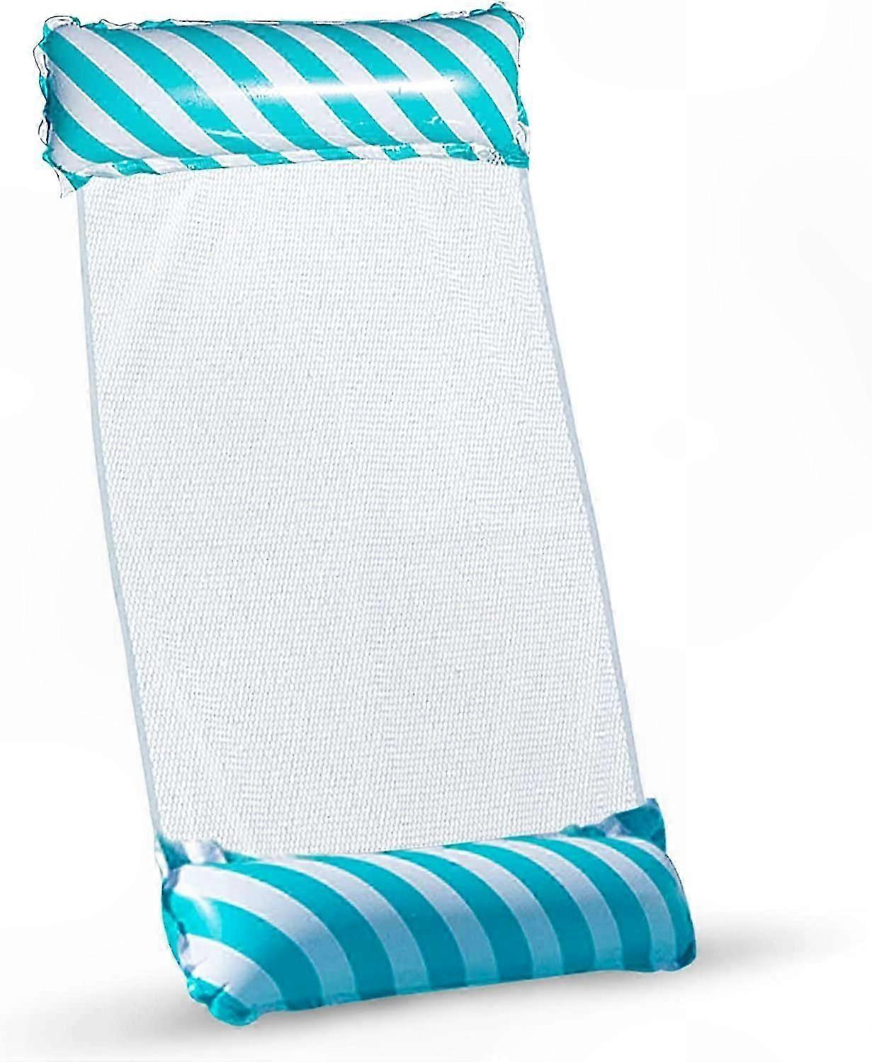 4-in-1 Inflatable Water Hammock, Foldable Pool Float, Striped Design, Summer Outdoor Relaxation Essential