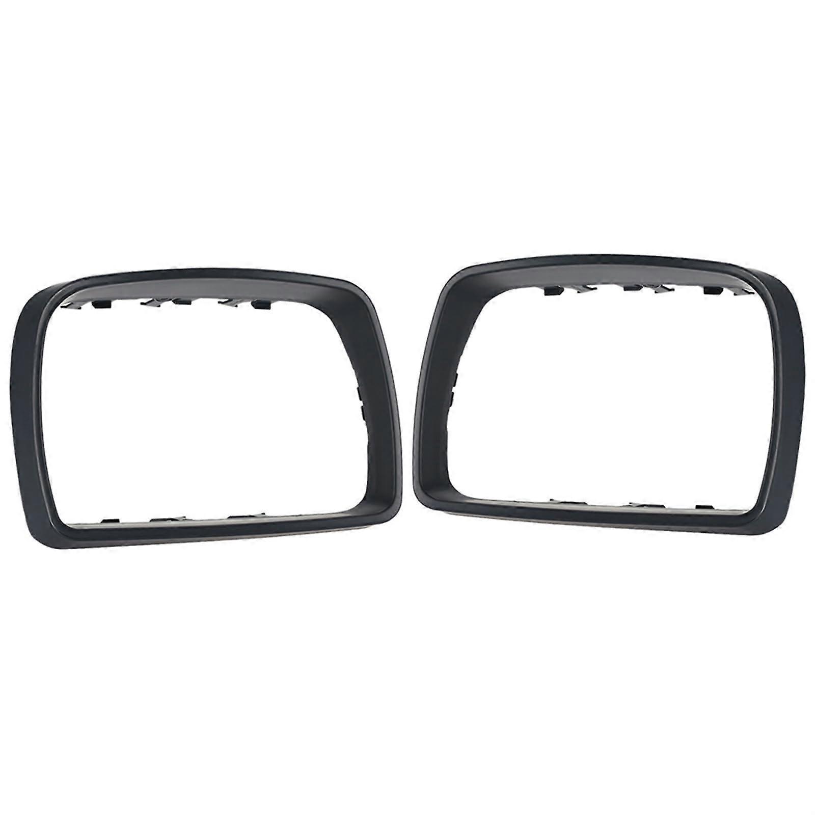 Door Mirror Frame Side Mirror Trim Ring for BMW E53 X5 1999-2006, Replacement Exterior Frame Caps Pair for 3.0d 3.0i 4.4i