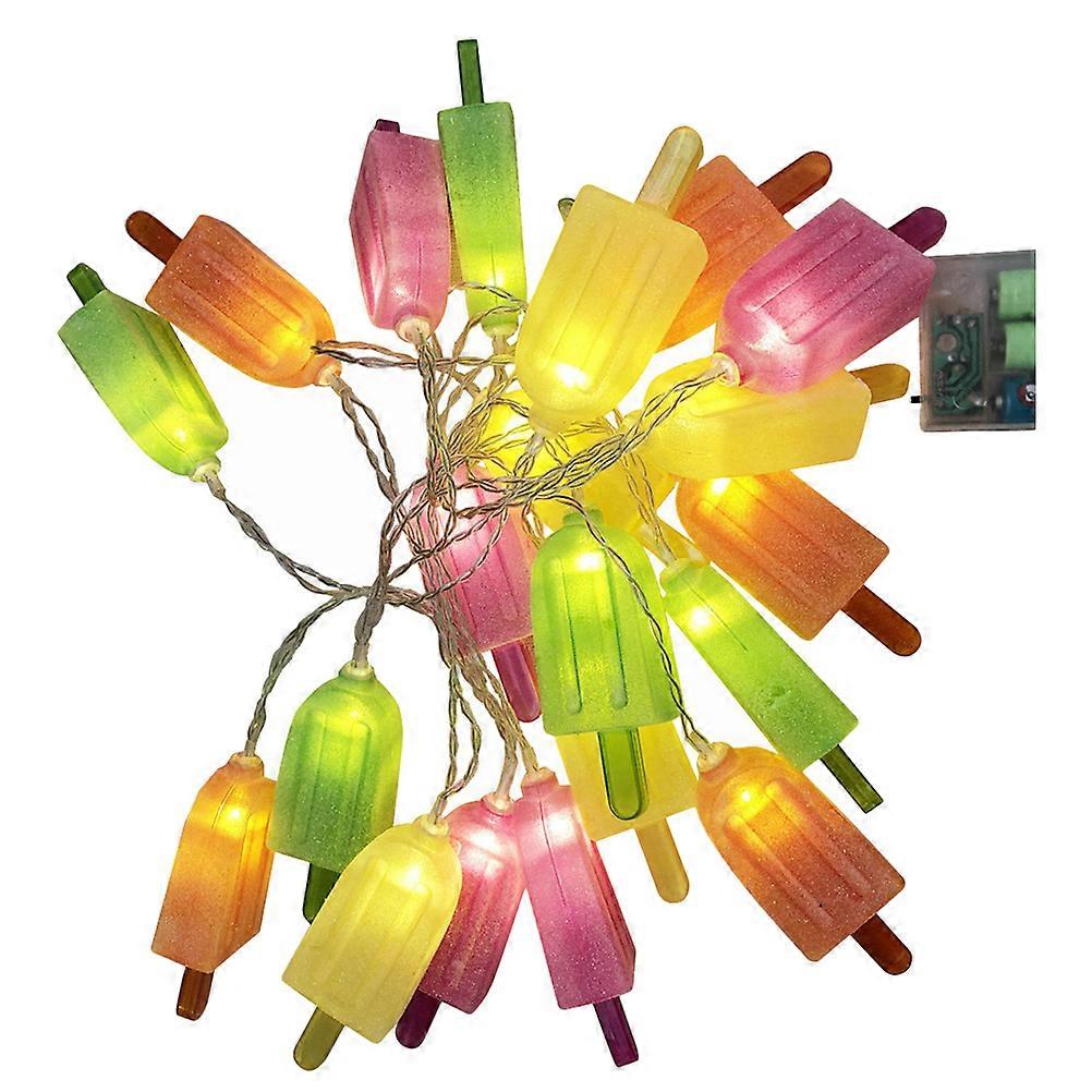Ice Cream Shaped LED String Lights Battery Operated Decorative Fairy Lights for Bedroom Party 3 Meter