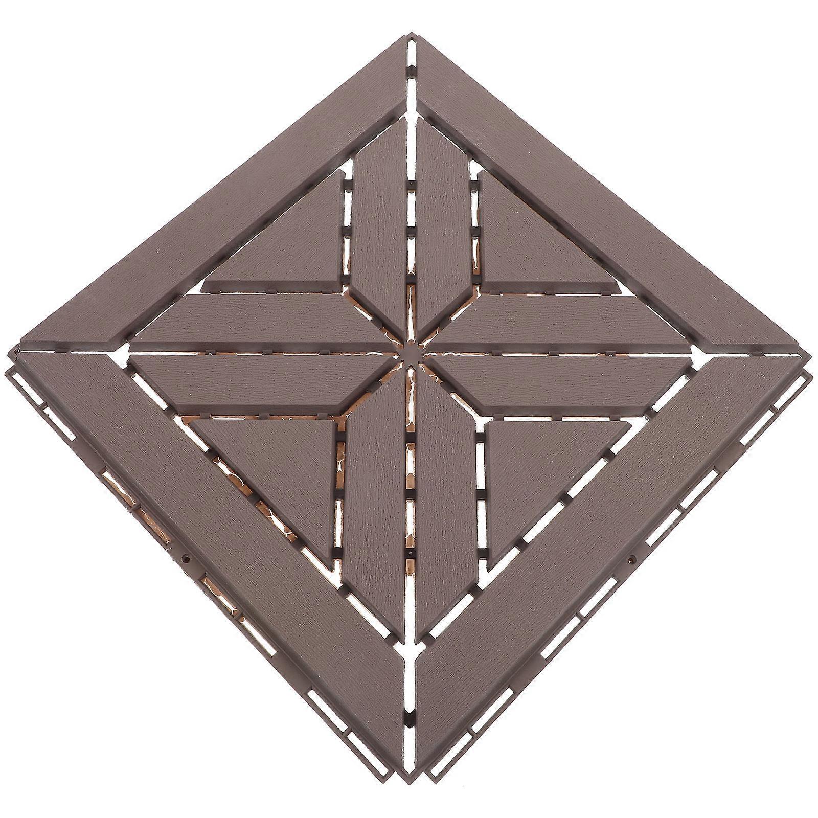 Revêtement de sol en plastique durable à emboîtement extérieur Patio Forme 31.00X31.00X1.50CM 1Pack
