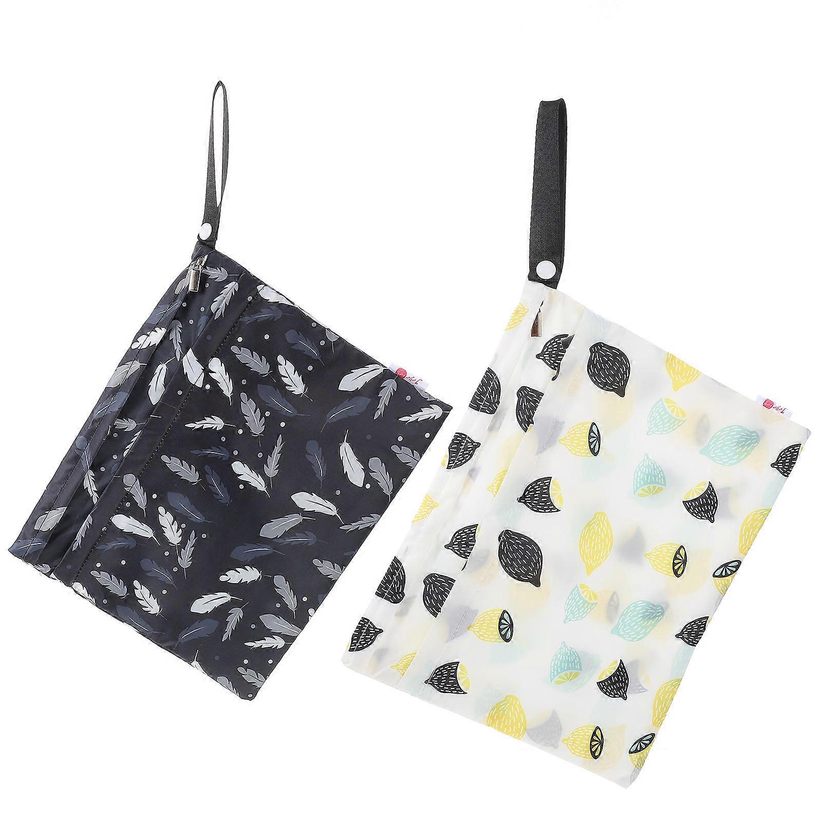 Multifunctional Baby Diaper Bag 2Pcs Travel Storage Bags For Parents Outdoor Use Assorted Color Compact Design
