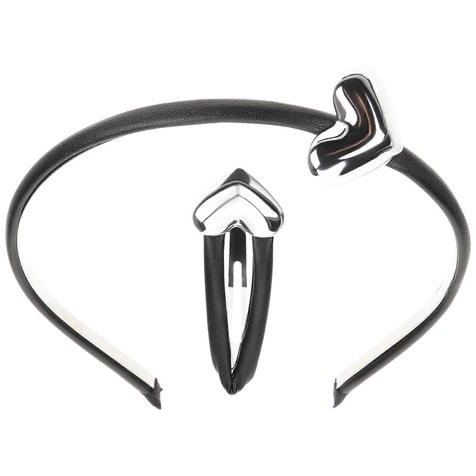Elegant Heart Shaped Hair Clip Set for Women Creating Different Hairstyles 1 Set