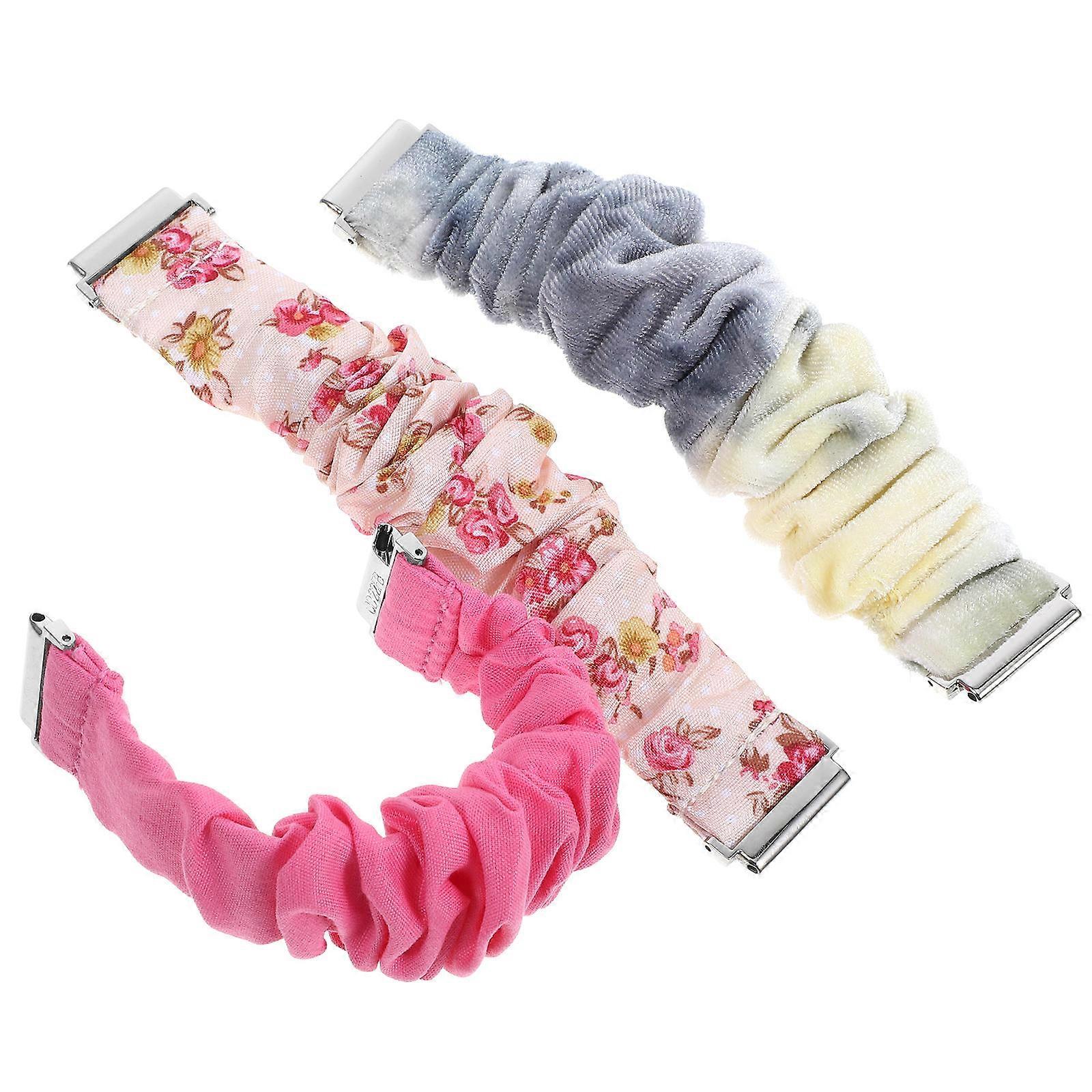 Watch Bands 3Pcs Replacement Wristbands For Men And Women Assorted Color Replacement Style
