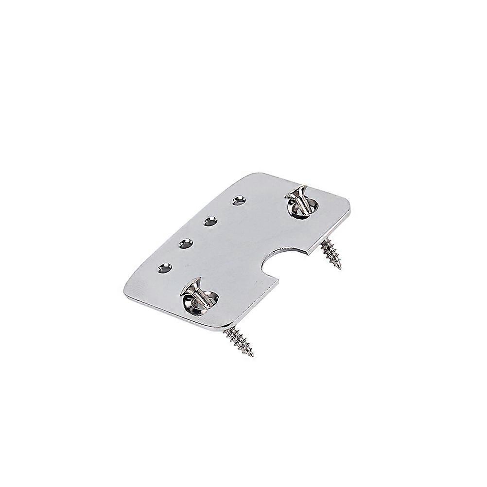 Silver Cigar Box Guitar Tailpiece With Screws For Electric Guitar Fast String Change 1 Set